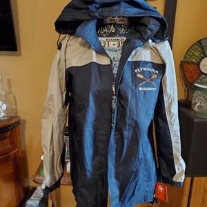 PLYMOUTH MASSACHUSETTS WINDBREAKER JACKET!